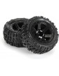 Pro-Line Wheels 2.2", Trencher M2 Tires, Desperado H12 Black Wheels (2)