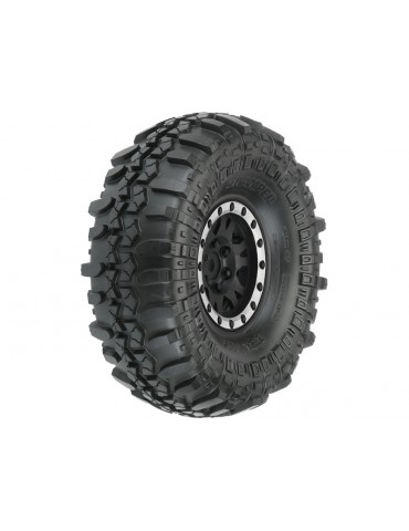 Pro-Line Wheels 1.9", Interco Super Swamper XL G8 Tires, Impulse H12 Black/Silver Wheel (2)
