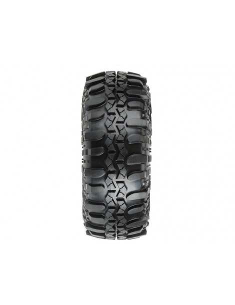 Pro-Line Wheels 1.9", Interco Super Swamper XL G8 Tires, Impulse H12 Black/Silver Wheel (2)