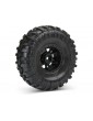 Pro-Line Wheels 1.9", Interco Super Swamper XL G8 Tires, Impulse H12 Black/Silver Wheel (2)