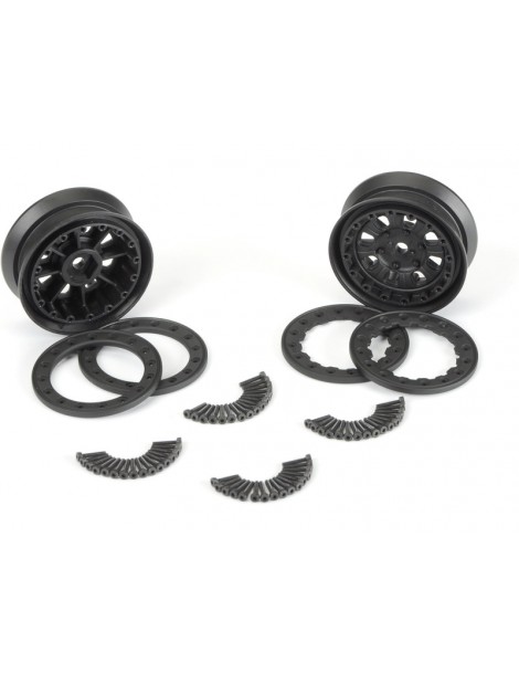 Pro-Line Wheels 1.9" Denali H12mm Rock Crawler Black (2)