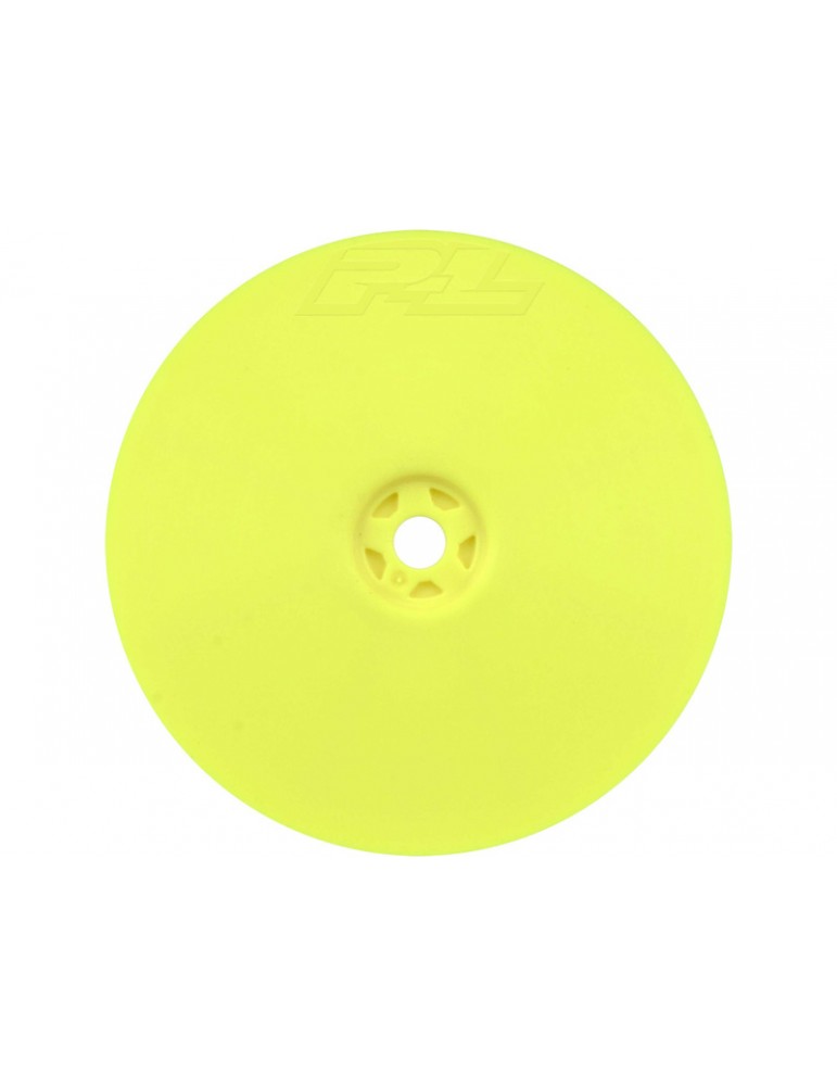 Pro-Line Wheels 2.2" Velocity 4WD Front H12 Buggy Yellow (2): XB4 and 22X-4