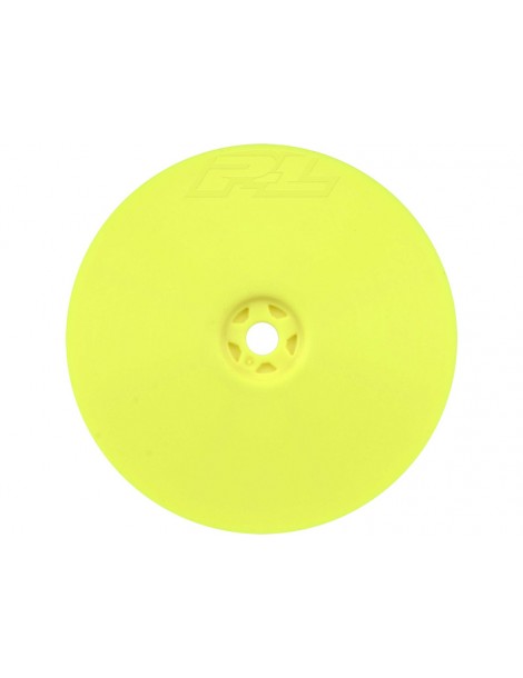 Pro-Line Wheels 2.2" Velocity 4WD Front H12 Buggy Yellow (2): XB4 and 22X-4