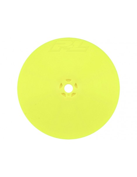 Pro-Line Wheels 2.2" Velocity 4WD Front H12 Buggy Yellow (2): AE B74