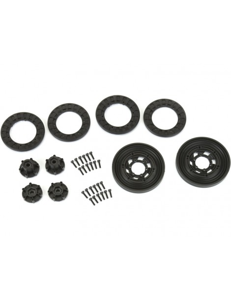 Pro-Line Wheels 2.6" Vice CrushLock Front/Rear H12 Crawling Black (2)