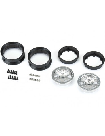 Pro-Line Wheels 1.9" Impulse Aluminum Front/Rear H12 Rock Crawler (2)