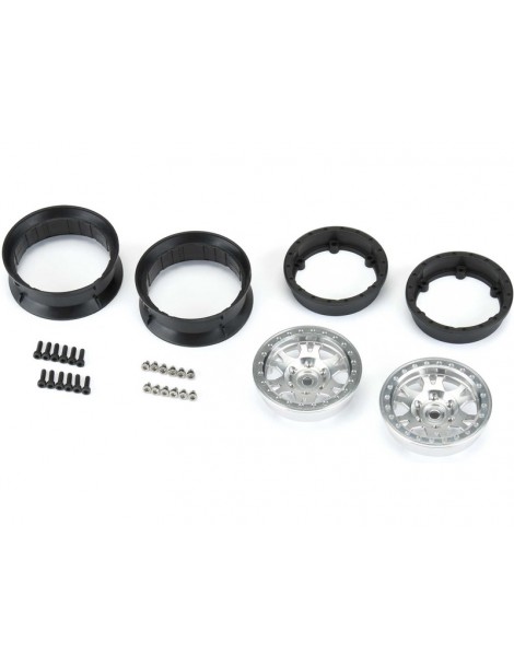 Pro-Line Wheels 1.9" Impulse Aluminum Front/Rear H12 Rock Crawler (2)