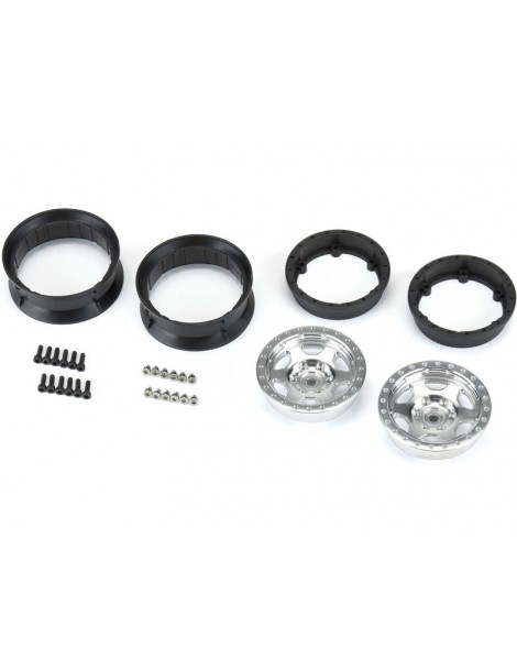 Pro-Line Wheels 1.9" Crestline Aluminum H12 Rock Crawler (2)
