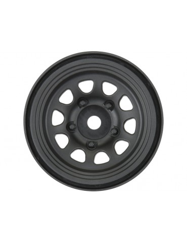 Pro-Line Wheels 1.55" Keystone Front/Rear H12 Rock Crawler Black (2)