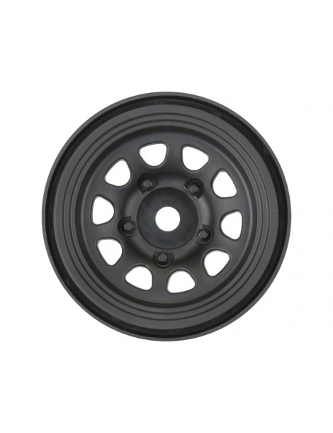 Pro-Line Wheels 1.55" Keystone Front/Rear H12 Rock Crawler Black (2)