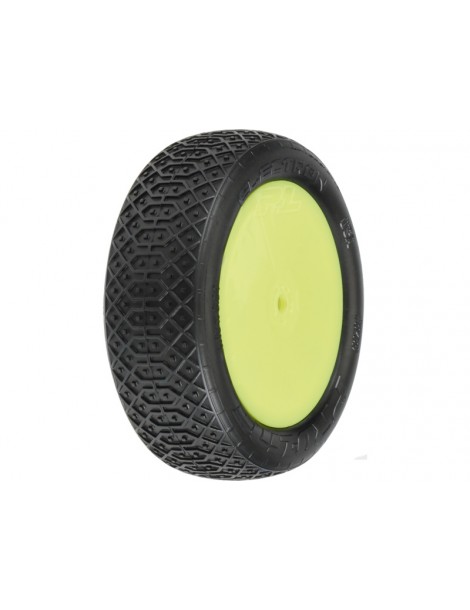 Pro-Line Wheels 2.2", Electron MC 2WD Buggy Front Tires, Velocity H12mm Yellow Wheels (2)
