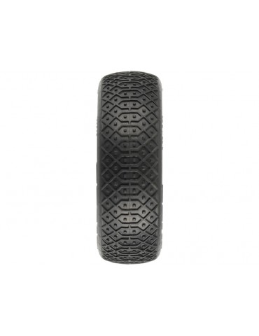 Pro-Line Wheels 2.2", Electron MC 2WD Buggy Front Tires, Velocity H12mm Yellow Wheels (2)