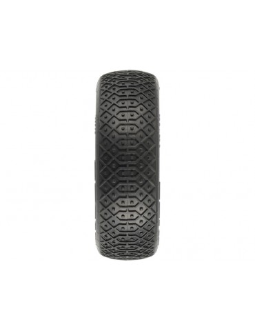Pro-Line Wheels 2.2", Electron MC 2WD Buggy Front Tires, Velocity H12mm Yellow Wheels (2)