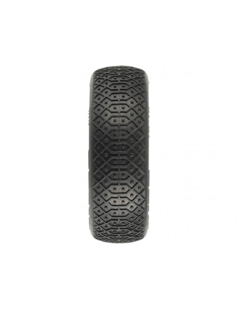 Pro-Line Wheels 2.2", Electron MC 2WD Buggy Front Tires, Velocity H12mm Yellow Wheels (2)