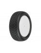 Pro-Line Wheels 2.2", Electron MC 2WD Buggy Front Tires, Velocity H12mm White Wheels (2)