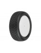 Pro-Line Wheels 2.2", Electron MC 2WD Buggy Front Tires, Velocity H12mm White Wheels (2)