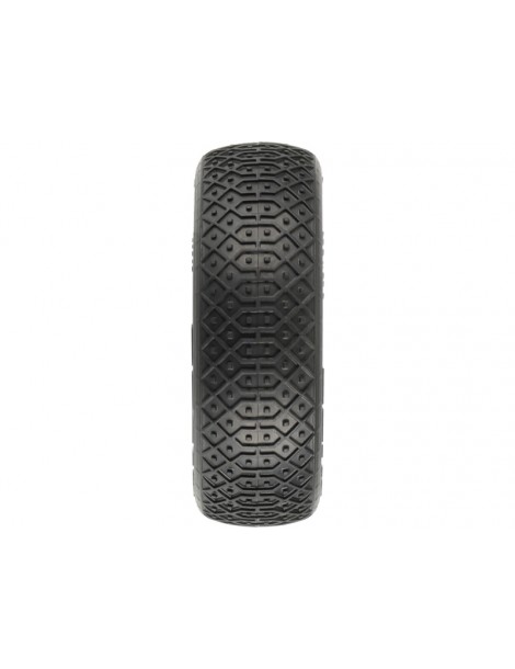 Pro-Line Wheels 2.2", Electron MC 2WD Buggy Front Tires, Velocity H12mm White Wheels (2)