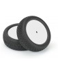 Pro-Line Wheels 2.2", Electron MC 2WD Buggy Front Tires, Velocity H12mm White Wheels (2)