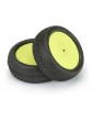 Pro-Line Wheels 2.2", Electron MC 4WD Buggy Front Tires, Velocity H12 Yellow Wheels (2)