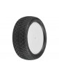 Pro-Line Wheels 2.2", Electron MC 4WD Buggy Front Tires, Velocity H12 White Wheels (2)