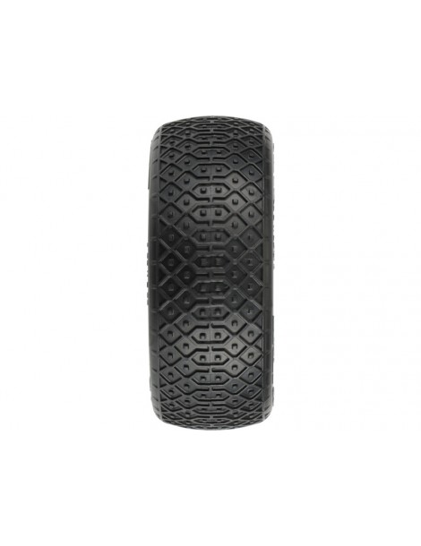Pro-Line Wheels 2.2", Electron MC 4WD Buggy Front Tires, Velocity H12 White Wheels (2)