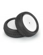 Pro-Line Wheels 2.2", Electron MC 4WD Buggy Front Tires, Velocity H12 White Wheels (2)