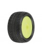 Pro-Line Wheels 2.2", Positron MC Buggy Rear Tires, Velocity H12 Yellow Wheels (2)
