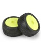 Pro-Line Wheels 2.2", Positron MC Buggy Rear Tires, Velocity H12 Yellow Wheels (2)
