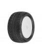 Pro-Line Wheels 2.2", Positron MC Buggy Rear Tires, Velocity H12 White Wheels (2)