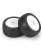 Pro-Line Wheels 2.2", Positron MC Buggy Rear Tires, Velocity H12 White Wheels (2)