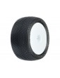 Pro-Line Wheels 2.2", Prism 2.0 Z3 Buggy Rear Tires, Velocity H12 White Wheels (2)