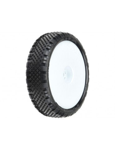 Pro-Line Wheels 2.2", Prism Z3 Buggy 2WD Front Tires, Velocity H12 White Wheels (2)