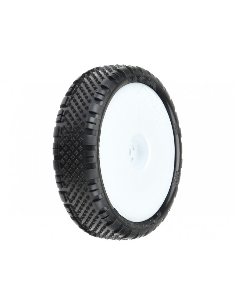 Pro-Line Wheels 2.2", Prism Z3 Buggy 2WD Front Tires, Velocity H12 White Wheels (2)