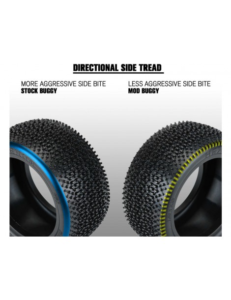 Pro-Line Tires 2.2" Hexon Z4 Carpet Buggy Rear (2)