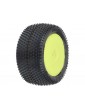 Pro-Line Wheels 1/18, Prism Carpet Mini-B Rear Tires, H8 Yellow Wheels (2) (Losi Mini-B)