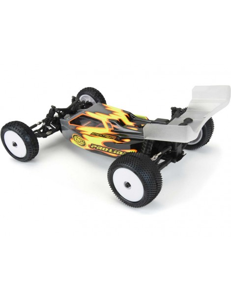 Pro-Line Wheels 1/18, Prism Carpet Mini-B Rear Tires, H8 White Wheels (2) (Losi Mini-B)