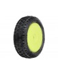 Pro-Line Wheels 1/18, Wedge Carpet Mini-B Front Tires, H8 Yellow Wheels (2) (Losi Mini-B)