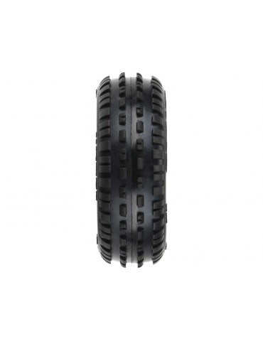 Pro-Line Wheels 1/18, Wedge Carpet Mini-B Front Tires, H8 Yellow Wheels (2) (Losi Mini-B)