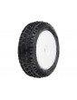 Pro-Line Wheels 1/18, Wedge Carpet Mini-B Front Tires, H8 White Wheels (2) (Losi Mini-B)