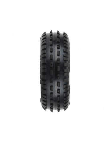 Pro-Line Wheels 1/18, Wedge Carpet Mini-B Front Tires, H8 White Wheels (2) (Losi Mini-B)