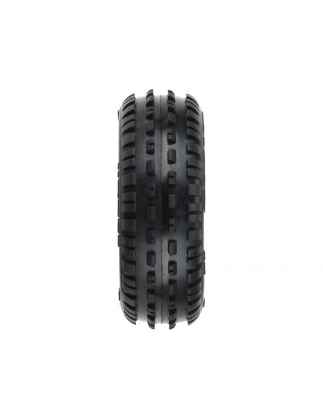 Pro-Line Wheels 1/18, Wedge Carpet Mini-B Front Tires, H8 White Wheels (2) (Losi Mini-B)