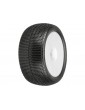 Pro-Line Wheels 4.0", Buck Shot S3 Tires, Zero Offset H17 White Wheels (2)