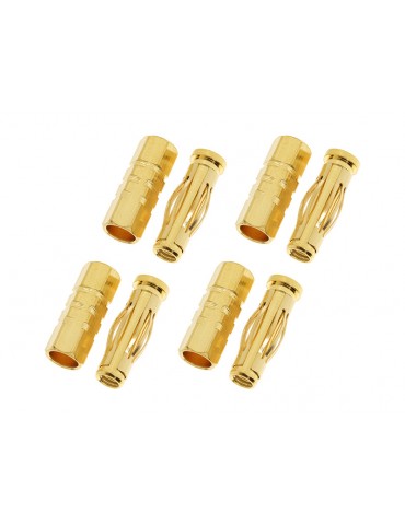 Connector Gold Plated 4.0mm Car (4 pairs)