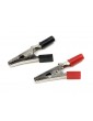 Alligator Clip Medium Red + Black (1 set)