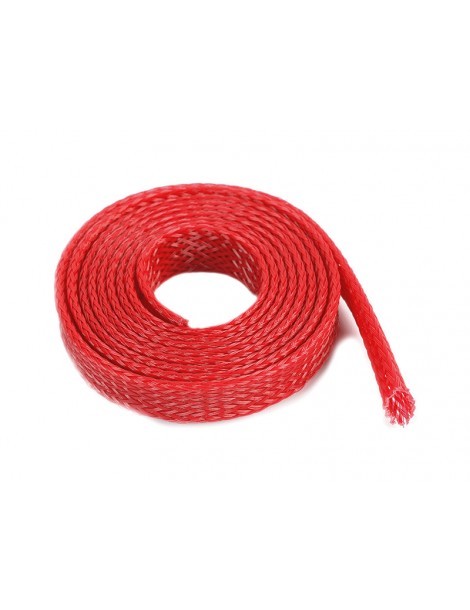 Wire Protection Sleeve Braided 8mm Red (1m)