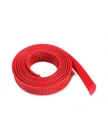 Wire Protection Sleeve Braided 10mm Red (1m)