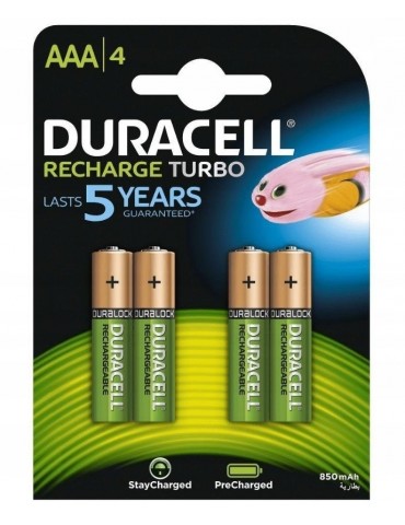 Batteries NiMH Duracell 900 mAh LR03/AAA 4 pcs