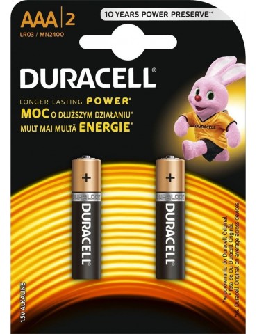 Duracell Alkaline batteries Basic LR03/AAA 2 pcs