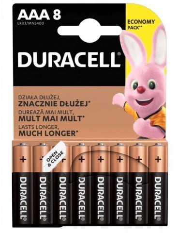 Duracell Alkaline batteries Basic LR03/AAA 8 pcs