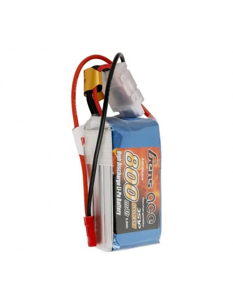 GensAce LiPo 800mAh 11.1V 45C 3S1P battery